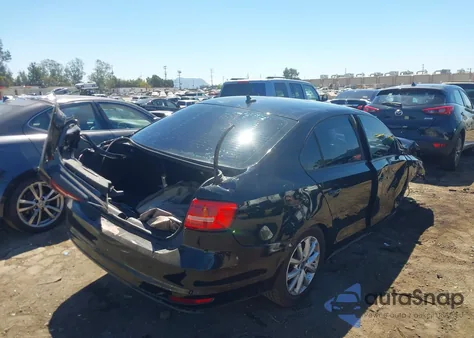 2015 Volkswagen Jetta 1.8T Se из США, поврежденный, VIN 3VWD17AJ2FM258456